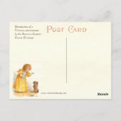 Hübsches Vintages Frances Brundage wenig Postkarte (Rückseite)