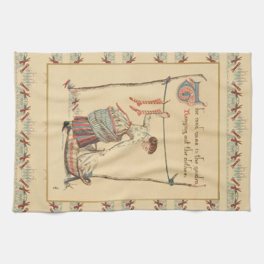 Hübsches Vintages Handtuch (Horizontal)