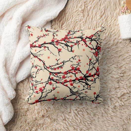 Hübsches Vintages Kirschblossom Kissen (Decke)
