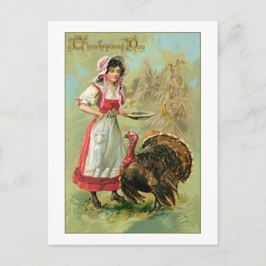 Hübsches Vintages Landsmann mit der Türkei Postkarte (Vorderseite)