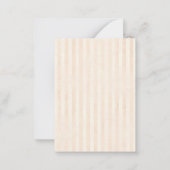 Hübsches Vintages Pilz- und Blumenmonogramm Mitteilungskarte (Rückseite)