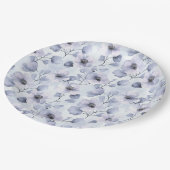 Hübsches violettes Brautparty Pappteller (Schrägansicht)