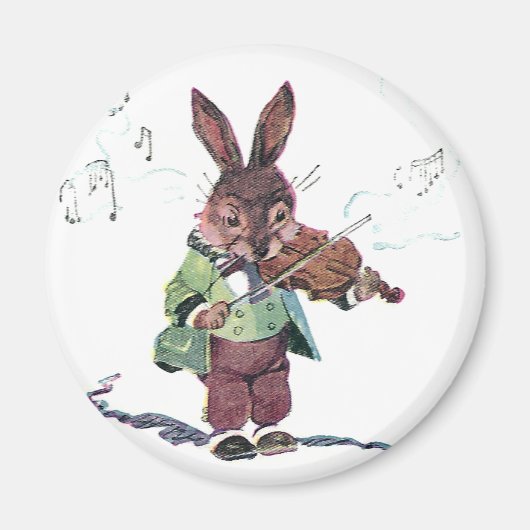 Hübsches Violinspiel Magnet (Vorne)