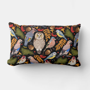 Hübsches Vogelmuster Muster Lumbar Pillow Lendenkissen