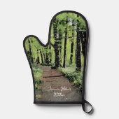 Hübsches Wald Personalisiert Ofenhandschuh (Vorderseite)