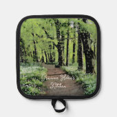 Hübsches Wald Personalisiert Topflappen (Vorderseite)