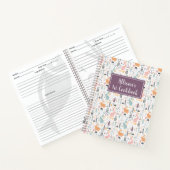 Hübsches Waldkaninchen Muster 1. Kochbuch Notizblock (Innenseite)