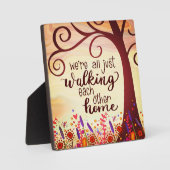 Hübsches Wandern einander Zuhause Inspiration Fotoplatte (Vorderseite)