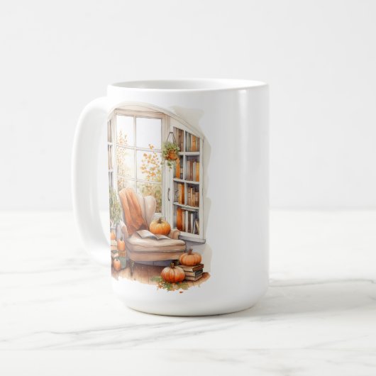 HÜBSCHES WASSERFALLFENSTER KAFFEETASSE (Vorderseite Links)