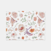 Hübsches Wasserfarben-Hummingvogelmuster Fleecedecke (Vorderseite (Horizontal))