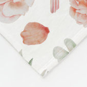 Hübsches Wasserfarben-Hummingvogelmuster Fleecedecke (Ecke)