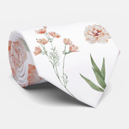 Hübsches Wasserfarben-Hummingvogelmuster Krawatte (Gerollt)