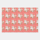 Hübsches Wasserfarben-Lebkuchen Kakao Geschenkpapier Set (Vorderseite 2)