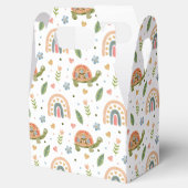 Hübsches Wasserfarbenschildkröten- und Regenbogenm Geschenkschachtel (Geöffnet)