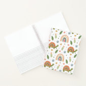 Hübsches Wasserfarbenschildkröten- und Regenbogenm Notizblock (Innenseite)