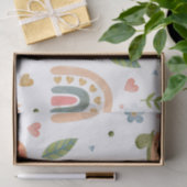 Hübsches Wasserfarbenschildkröten- und Regenbogenm Seidenpapier (Geschenk)