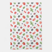 Hübsches Watercolor Berry Muster Geschirrtuch (Vertikal)