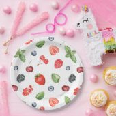 Hübsches Watercolor Berry Muster Pappteller (Party)