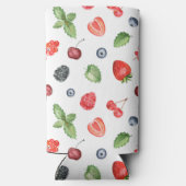 Hübsches Watercolor Berry Muster Selters Dosenkühler (Rückseite)