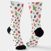 Hübsches Watercolor Berry Muster Socken (Gewinkelt)