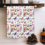 Hübsches Watercolor Butterfly Blumengarten Muster Geschirrtuch<br><div class="desc">Dieses wunderschöne Aquarelldesign mit farbenfrohen Schmetterlingen und Blume aus dem Garten in einem nahtlosen Muster. Macht eine hübsche Touch zu Ihrer Wohngestaltung. Auch macht einen niedliche Geburtstag,  Weihnachten,  oder andere Feiertage Geschenk,  vor allem für eine Frau oder ein Mädchen.</div>