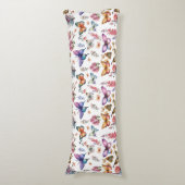 Hübsches Watercolor Butterfly Blumengarten Muster Seitenschläferkissen (Vorderseite Vertikal)