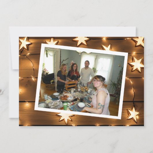 Hübsches Weatherwood und Star Lights Weihnachten (Vorderseite)