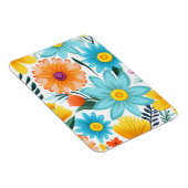 Hübsches Weibliches Blumenmuster Magnet (Rechte Seite)