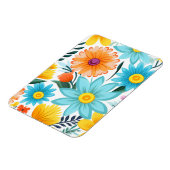 Hübsches Weibliches Blumenmuster Magnet (Linke Seite)