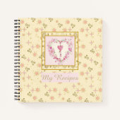 Hübsches weibliches Sternmuster Personalisiertes R Notizblock (Vorderseite)