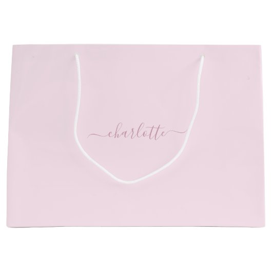 Hübsches Weich rosa und rot Große Geschenktüte (Vorderseite)