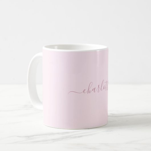 Hübsches Weich rosa und rot Kaffeetasse (Vorderseite Links)