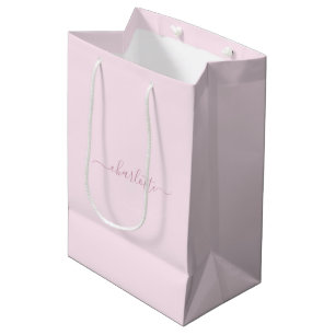 Hübsches Weich rosa und rot Mittlere Geschenktüte