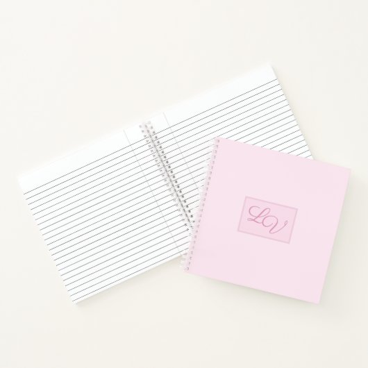 Hübsches Weich rosa und rot Notizblock (Innenseite)