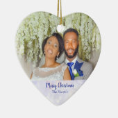 Hübsches Weihnachts-Foto Keramik Ornament (Rechts)