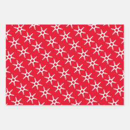 Hübsches Weihnachtsdesign Geschenkpapier Set