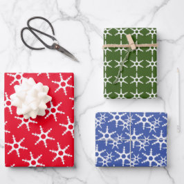 Hübsches Weihnachtsdesign Geschenkpapier Set