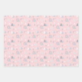 Hübsches Weihnachtsfest-Muster Geschenkpapier Set (Vorderseite 3)