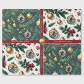 Hübsches Weihnachtspapier mit Text Geschenkpapier (Flach)