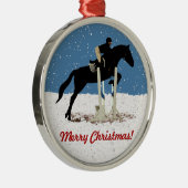 Hübsches Weihnachtspferd Ornament Aus Metall (Rechts)