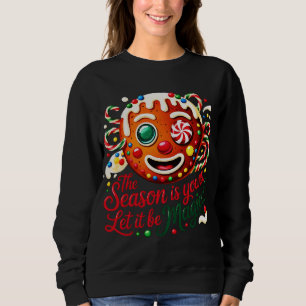 Hübsches Weihnachtsplätzchen-Crewneck-Geschenk Sweatshirt