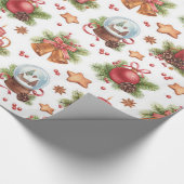 Hübsches Weihnachtswackelpapier Geschenkpapier (Ecke)