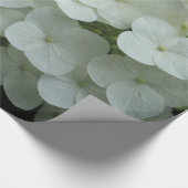 Hübsches Weiß-Hydrangea-Foto Geschenkpapier (Ecke)