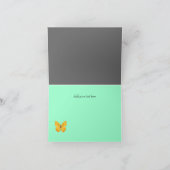 Hübsches Weiße Girly Bicycle Danke Note Card (Innenseite)