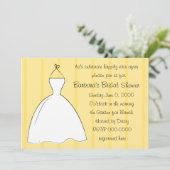 Hübsches weißes Kleid Einladung (Stehend Vorderseite)