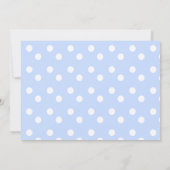 Hübsches weißes Kleid Einladung (Rückseite)