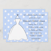 Hübsches weißes Kleid Einladung (Vorne/Hinten)