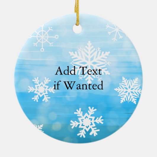 Hübsches Weißes Pferd Weihnachten Keramik Ornament (Hinten)