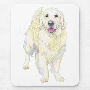 Hübsches Welpen-Geschenk für Golden Retriever Lieb Mousepad