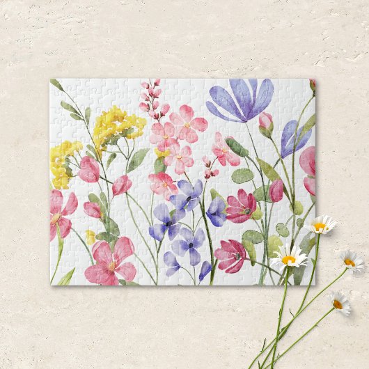 Hübsches Wildblumen-Puzzle Puzzle